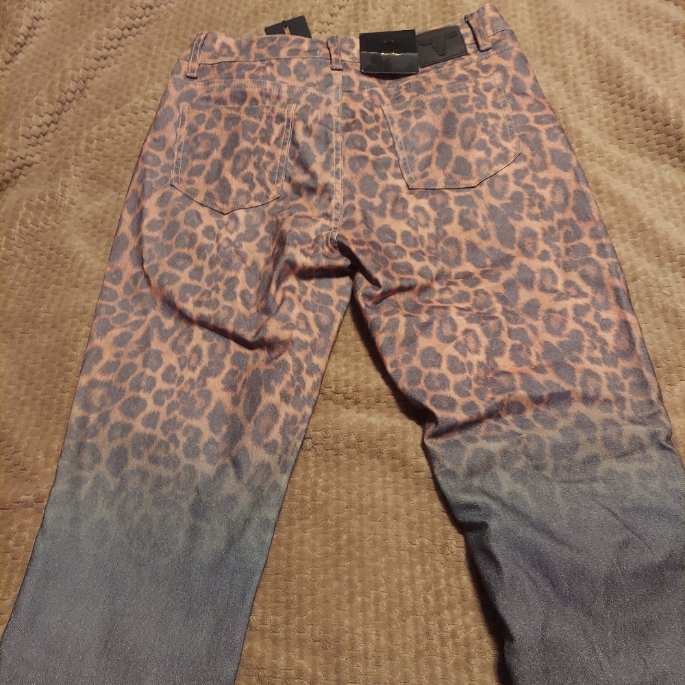 Leopard L&B Skinny Jeans only worn once